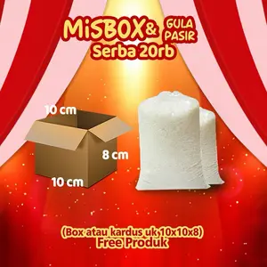 Misbox & gula  Serba 20k    (box atau kerdus uk kecil 10x10x8) free produk