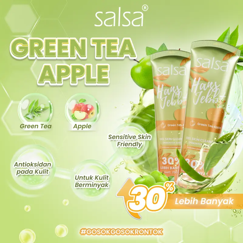 [NEW! Upgrade] SALSA Hans Jebb+ Peeling Gel - Isi Lebih Banyak 30%  - Gel Skin Cleanser Eksfoliasi Perontok Daki dan Ketiak Hitam 5