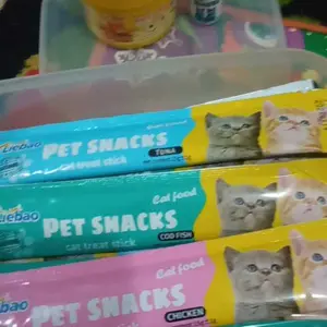 Snack Kucing Paket 65 pcs / 50 pcs Liebao Ishtar Peien Meo Lifecat Makanan Kucing Cemilan Kucing - Minara Cats Supply