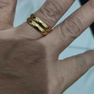 Cincin Koin Logam Original 1991 Lapis Emas 2k Anti Karat Tidak Mudah Luntur Anti Alergi Anti Hitam atau Berkarat - Hadiah, Gold Rings Perhiasan