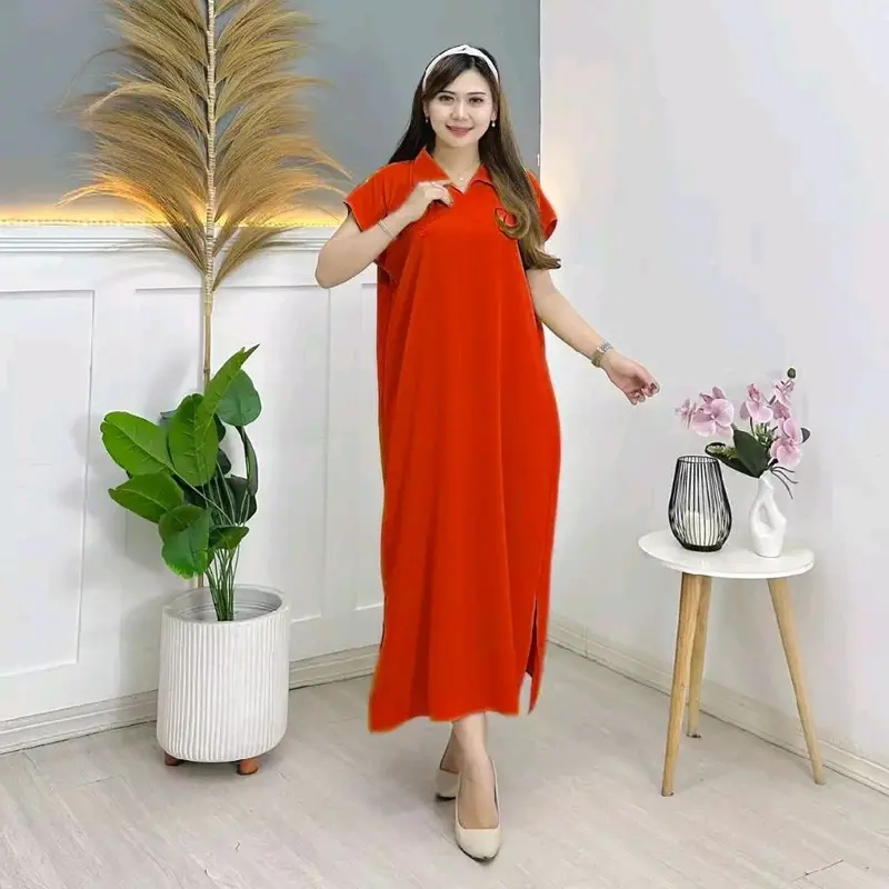 (COD) PAKET HEMAT USAHA 3PCS DASTER CRINKLE POLOS JUMBO LD120 PB120 DASTER KERAH ANTI KUSUT DASTER BUMIL 5