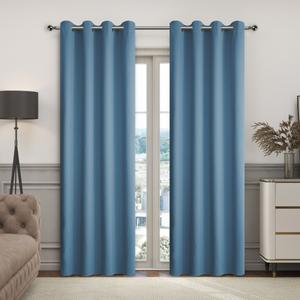 137*230CM Cortina De Color Sólido Y Textura Diagonal Antirayos UV Y Opaca Tela Gruesa Bien Caída Y Con Forma