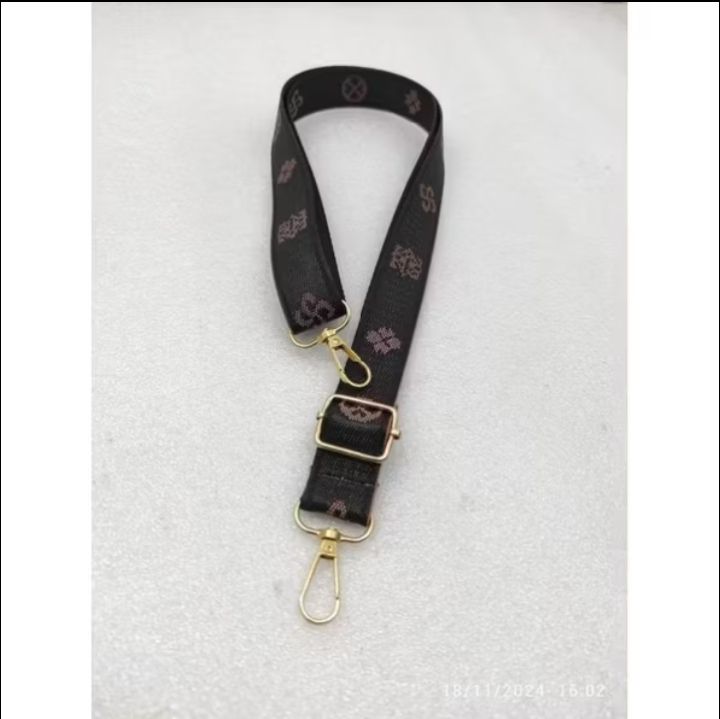 Tali Strap Tas Selempang Motif Webbing Tebal ACC Gold Dijamin Kuat Panjang 120 cm Lebar 2,5 cm