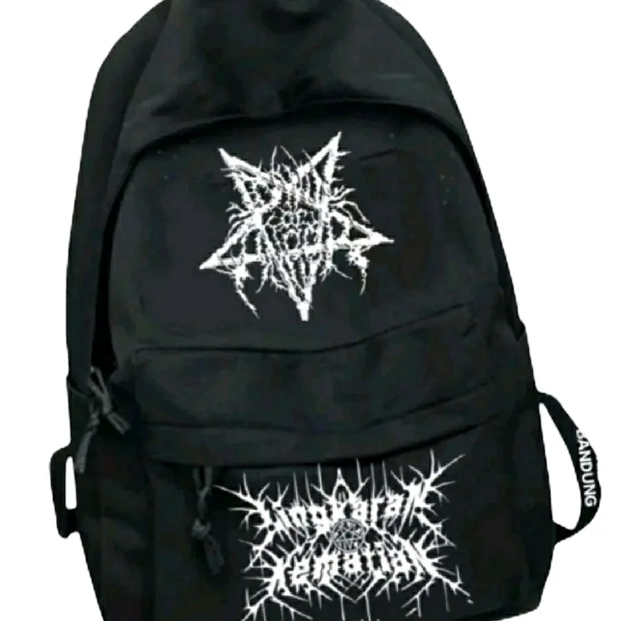 Tas Ransel Bintang Katong Cowok Casual Trendy Seken HTAM Pria Wanita Kanvas Laptop Sekolah