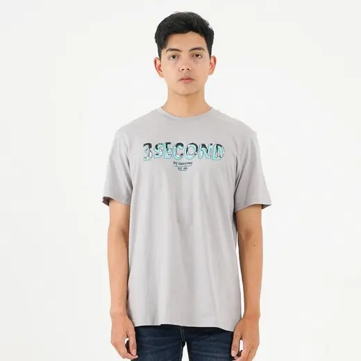 3Second Kaos Pria Lengan Pendek Katun Regular Fit OL-C300424 Tshirt 1