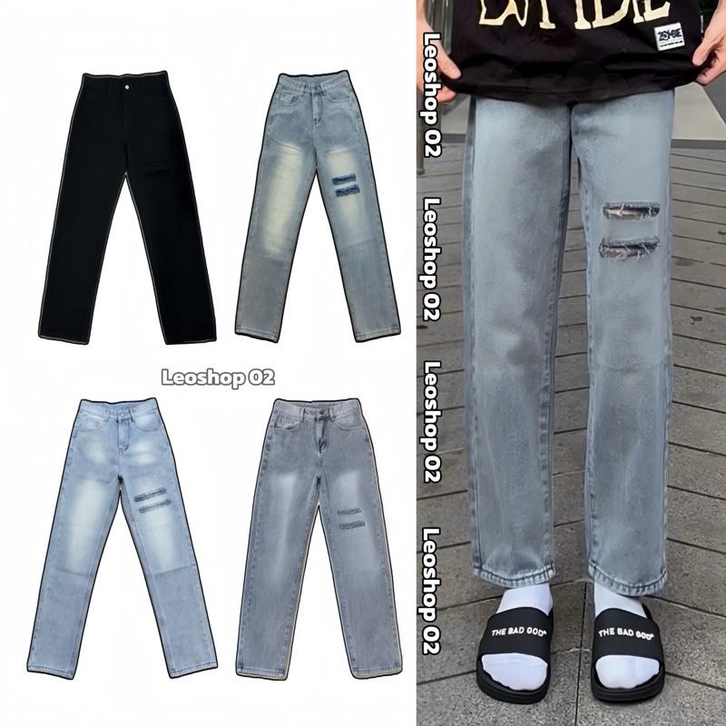 NN2 Quần Jean Ống Suông Nam Nữ Quần Jean Rách Đùi Quần Jean Nam Đẹp Quần Jean Phong Cách Quần Jean Ống Đứng