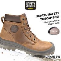 Gambar Safety Jogger Works Sepatu Safety Jogger Dakar EW S3 Leather Extra Wide Fit Toe Cap Besi & Sol Anti Penetrasi Baja Tahan Air SRC ESD Kekuatan Kenyamanan Optimal - 38 dari Safety Jogger Official Kota Medan 3 Tokopedia