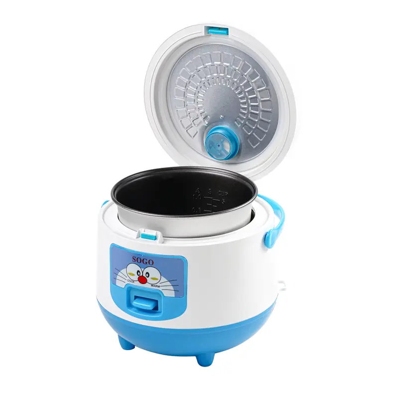 Magic Com 3-in-1 SOGO 1L - Penanak Nasi Mini Anti Lengket dengan Panci Teflon dan Rantang Pengukus - Sendok 4