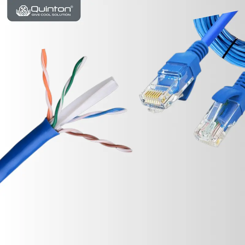 QUINTON Kabel Lan RJ45 Cat 6 Internet Ethernet Cable for Laptop PC Computer Plastic Komputer 7