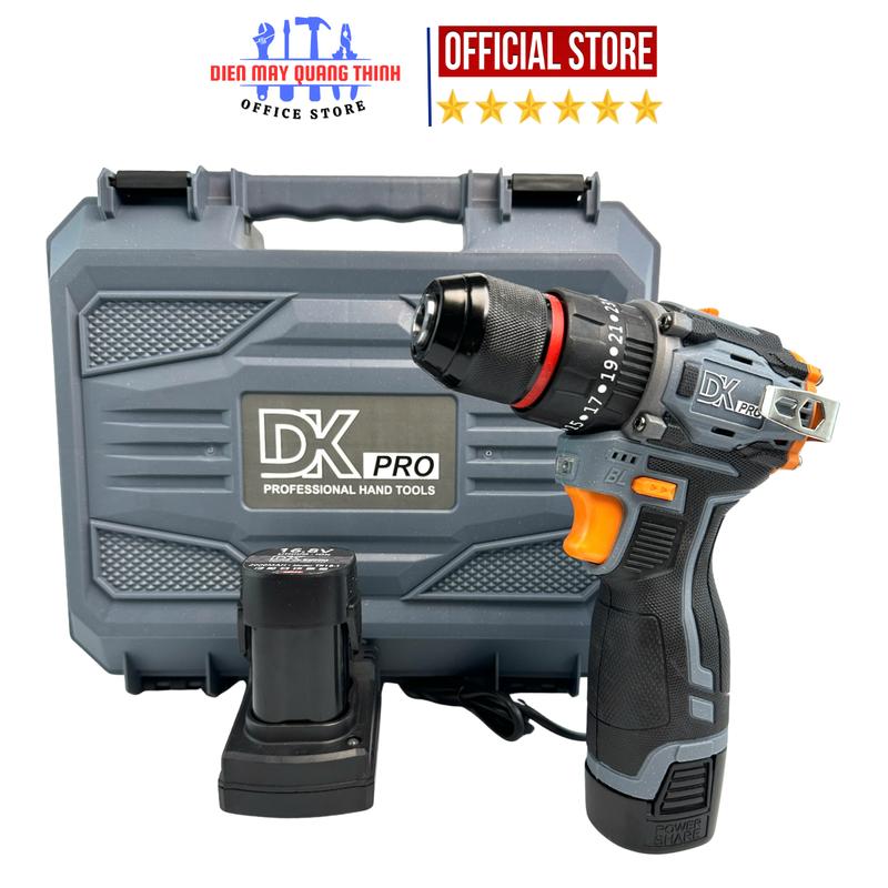 DEAL Máy Khoan Pin DKPRO QN1-16.8MT 3 Chức Năng Đầu Kẹp Autolock Động Cơ Không Chổi Than