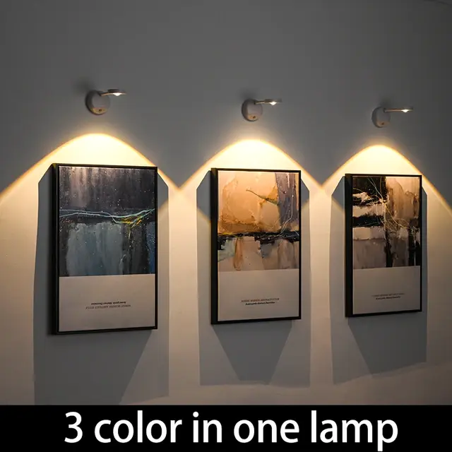 LED Spotlights Motion Sensor Light Wireless Rechargeable For Bedroom Mural Living Room Sensor Lamp Indoor Lighting Night Light
