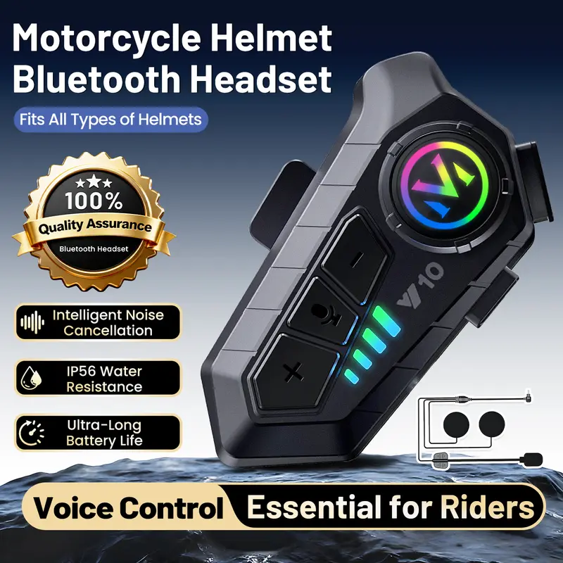 Bluetooth Headset Android Intercom App Motorcycle Motorcycle Helmet  Headset, Riders Bluetooth Intercom, Unlimited