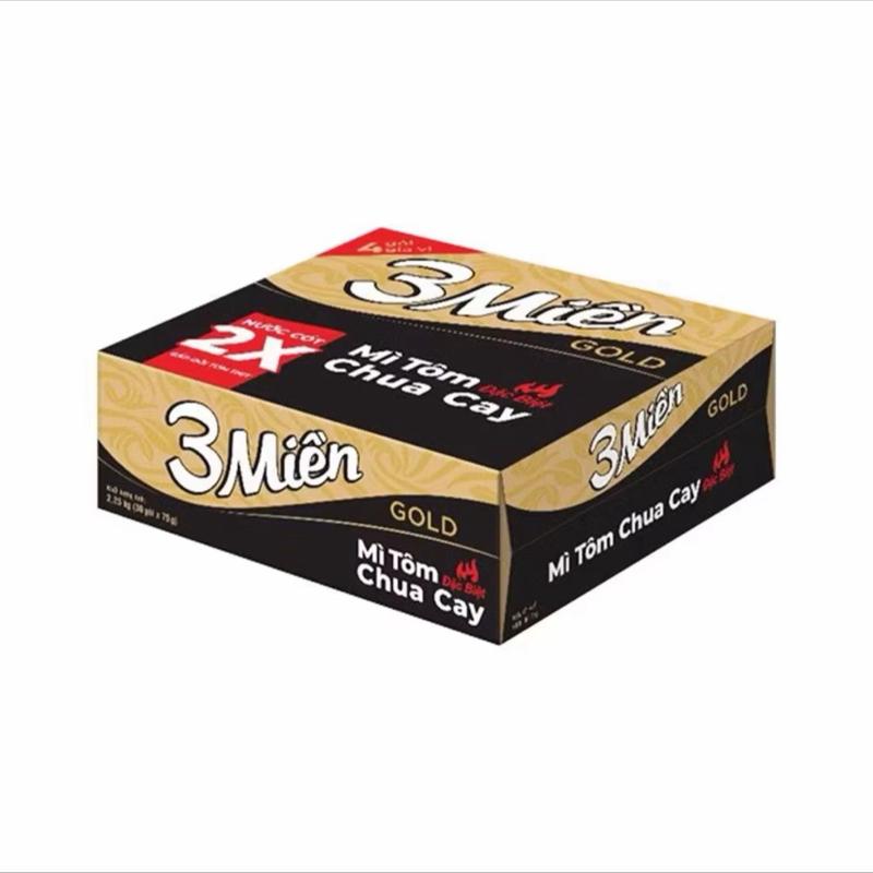  Mì Ba Miền Gold Thùng 30Gói x75GR 2Vị 