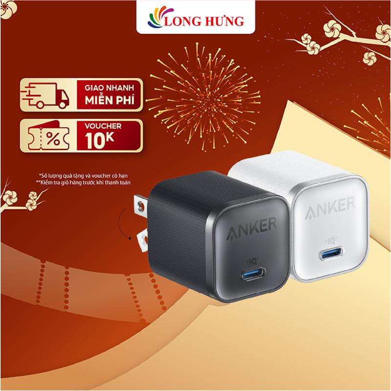  Cốc sạc Anker Nano 1C Compact Fast Charger 45W A2692 - Hàng chính hãng 