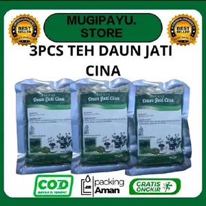 PROMO 3 PCS HIKMAH TEH HERBAL DAUN JATI CINA 100% MURNI