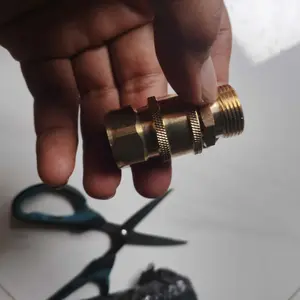 ID.BOIS Coupler nepel angin adaptor M22 1/4 MaleM14X1.5 quick release Quick Release Untuk Pressure Washer