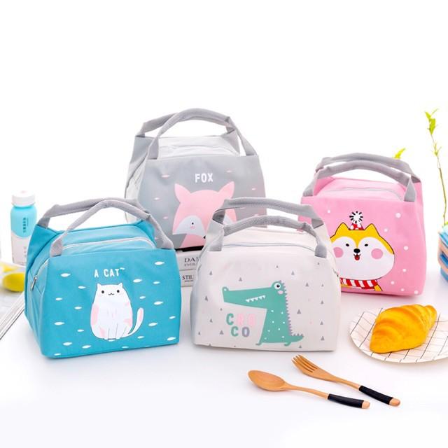 Tas Bekal Motif Binatang Cooler Bag Asi Mpasi Insulated Tahan Panas & Dingin 0
