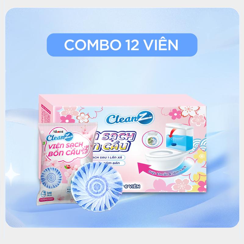 [ĐA KHO] Combo 12 viên sạch bồn cầu CleanZ Làm Sạch