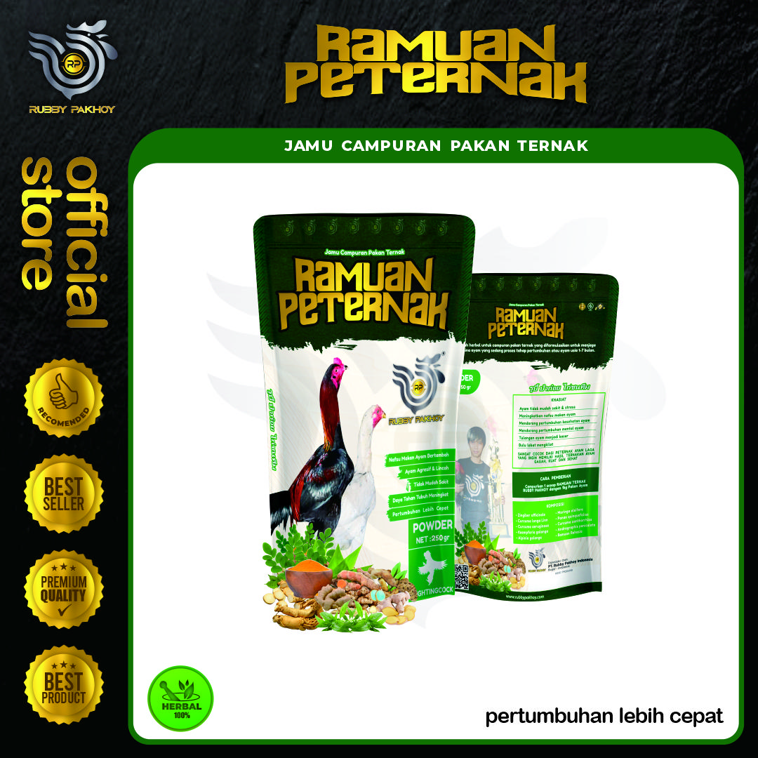 RAMUAN PETERNAK RUBBY PAKHOY AYAM MAKAN LAHAP DAN AUTO BIG SIZE
