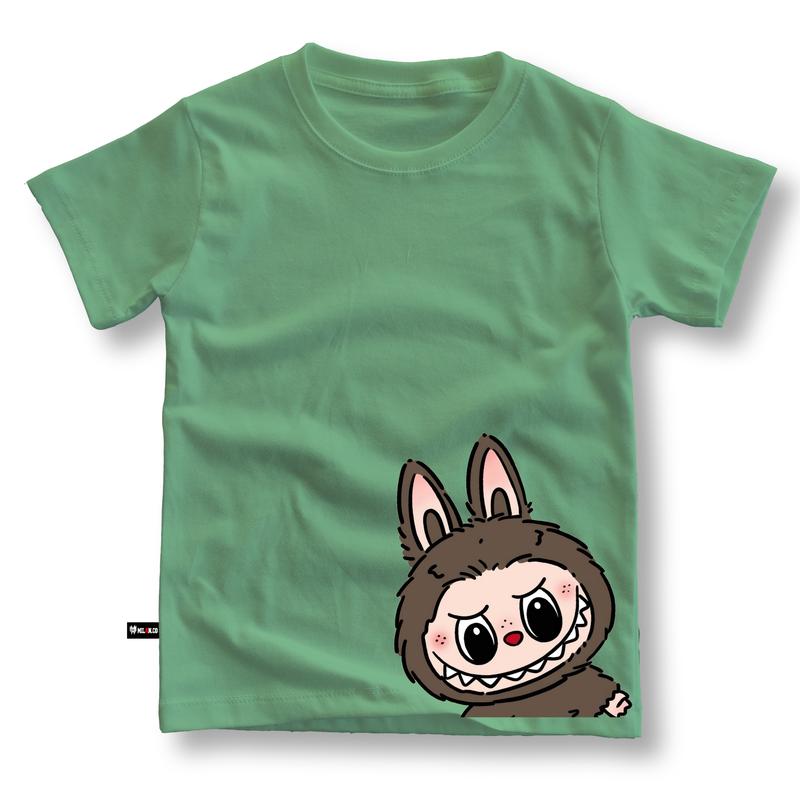 Kaos anak Laki laki perempuan motif LABUBU usia 3,5-14 Tahun Baju anak unisex bahan cotton combed 6