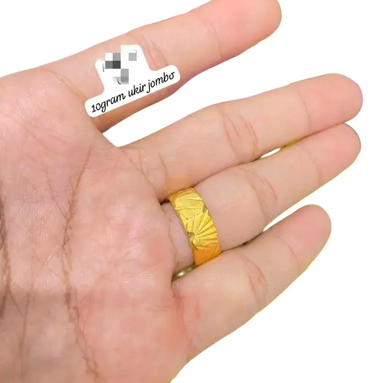 cincin koin asli  atau Kuningan 91 awet dan murah berat 10gram 0
