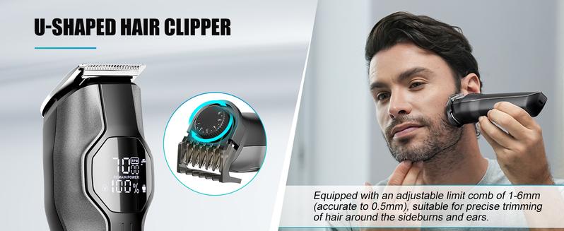 Product Introduction of Kensen Men Rechargeable 4 in 1 Hair Trimmer Clipper Razor Nose Beard Shaver Machine 3