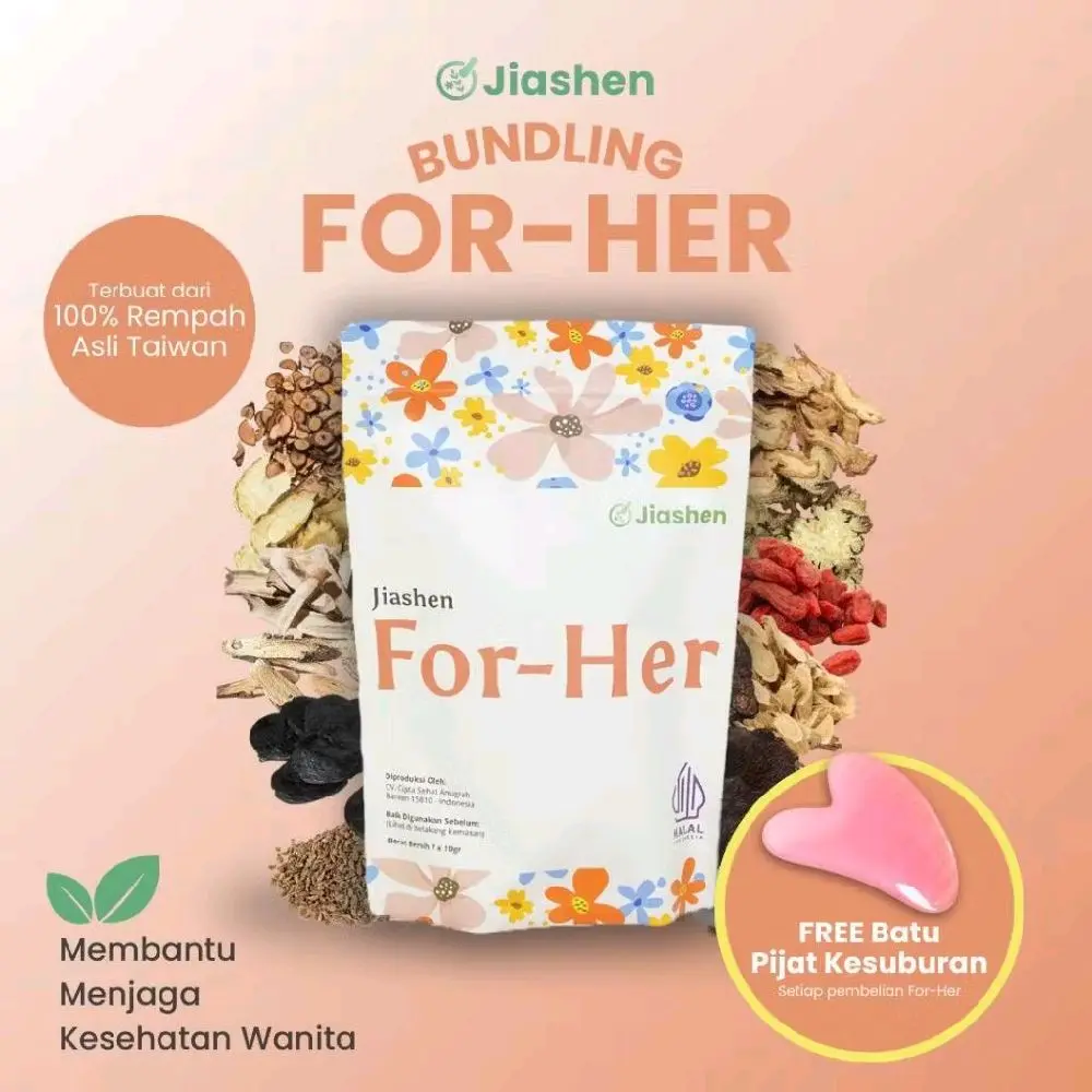 Herbal Cina Jiashen For Her Untuk Promil dan Kesehatan Wanita