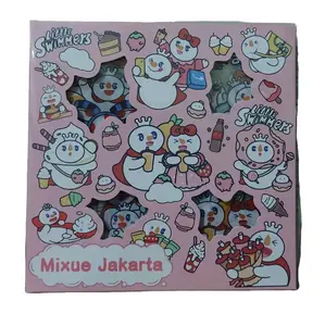 Stiker MOMO perbox isi 60 pcs best seller Anak Hijau Biru Merah Paper Stationery