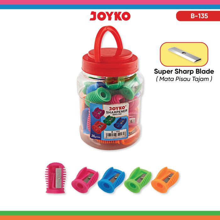 Gambar JOYKO Sharpener Rautan 1 Drum B-135 Isi 36 Pcs dari Joyko Indonesia Kota Administrasi Jakarta Utara Tokopedia