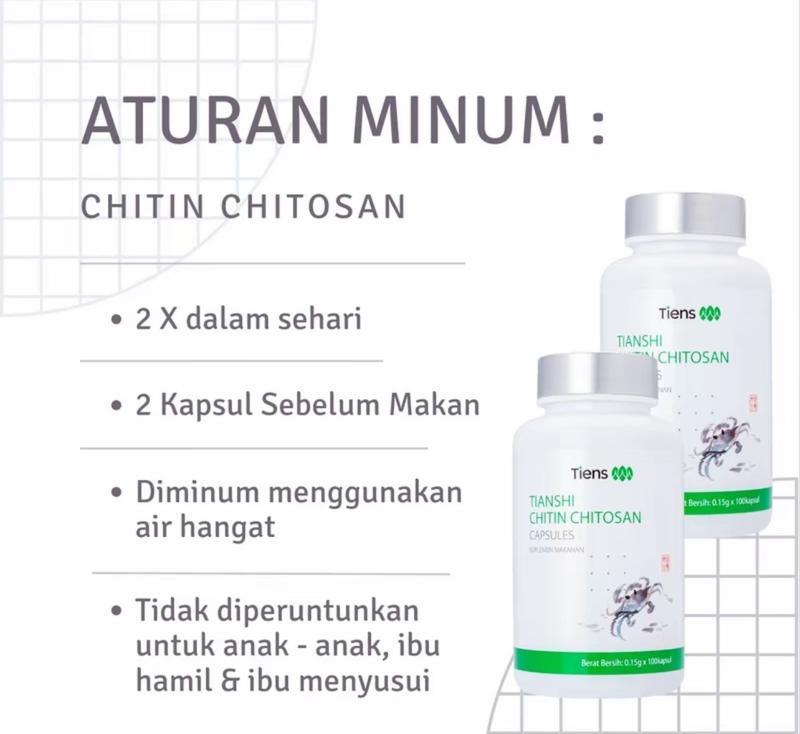 Product Introduction of Tianshi Chitin Chitosan Original Tiens Kapsul - Serat Shitin Cina Solusi Asam Lambung Maag Gerd - Bpom Halal 1