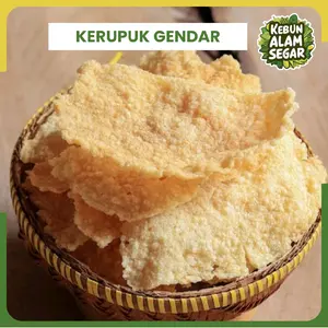 Kerupuk gendar/puli gurih renyah mentah 200 gram