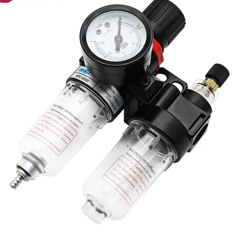 Lọc tách nước tách dầu máy nén khí cỡ nhỏ dưới 60L có kèm khớp nối nhanh 7
