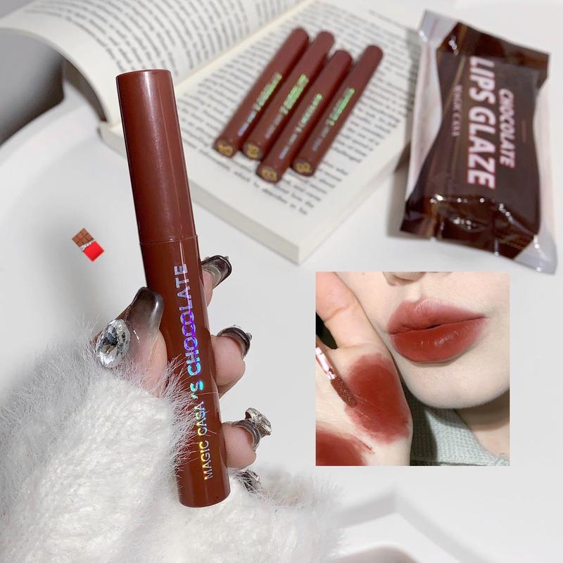 Product Introduction of 【TOP】Chocolate five lipstick set matte finish non-fading lipstick female student 5