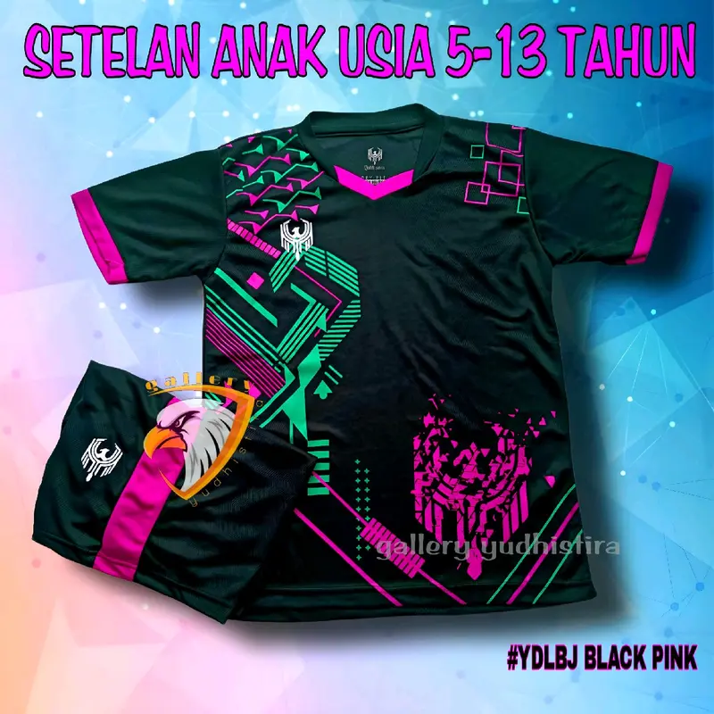 Setelan Jersey Bola Anak Baju Bola Futsal Voli SSB Junior Putra Putri Set Baju Celana 2