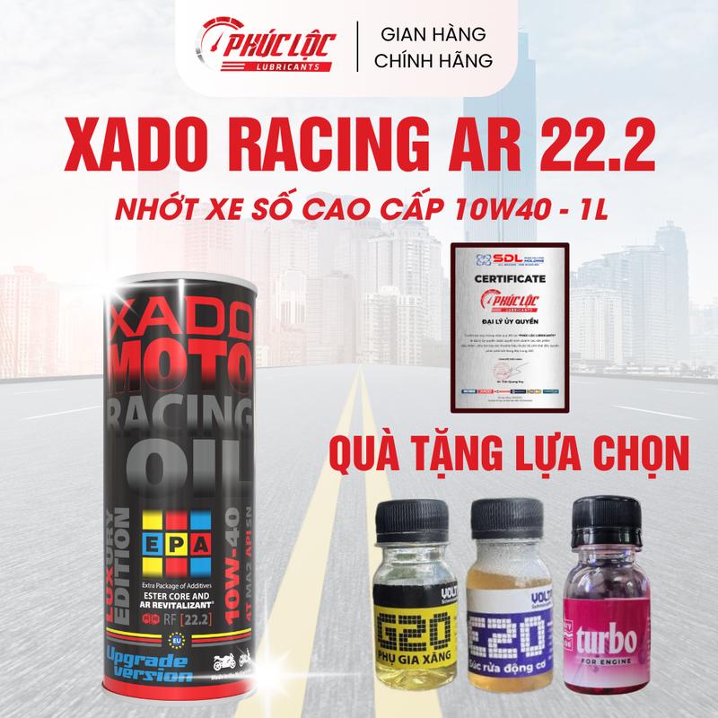 Dầu Nhớt Xe Số Và Xe Côn Tay Xado Racing 10W40 RF 22.2