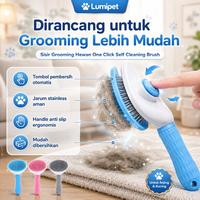 Gambar Lumipet Sisir Grooming Kucing Anjing One Click Self Cleaning Slicker Brush Pet Grooming Tool Penghilang Bulu Rontok Bulu Mati Kotoran Pada Bulu Anabul Tombol Pembersih Praktis Aman Digunakan Untuk Kucing dan Anjing Perawatan Bulu di Rumah - Pink dari Lumipet Store Kota Tangerang Selatan 4 Tokopedia