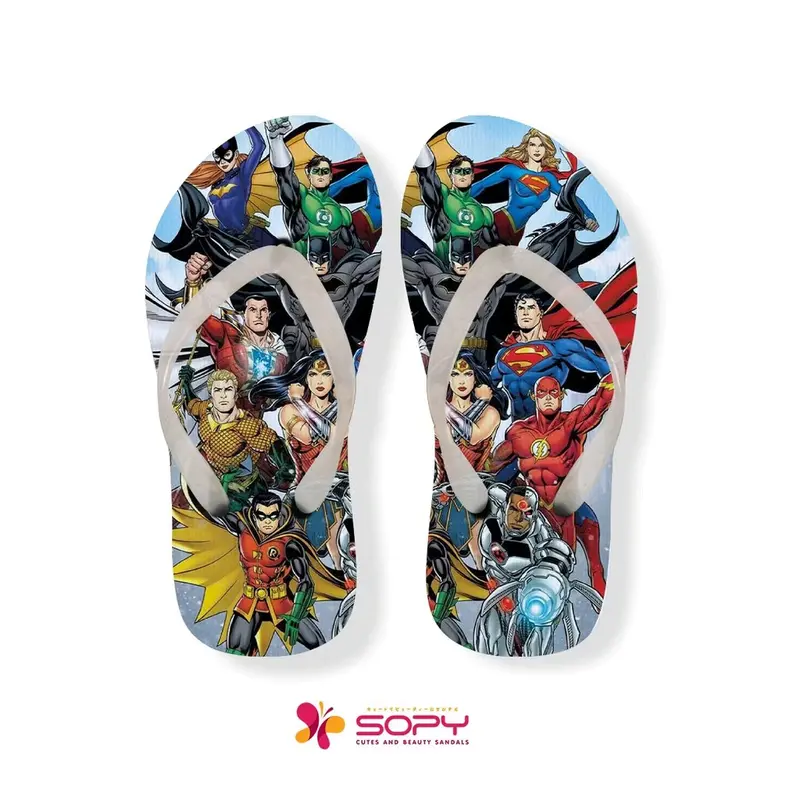 Kids | Sandal Anak Laki Laki Kekinian | Sandal Jepit Anak Printing Superhero Kartun 0