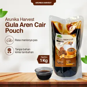 Gula Aren Cair Arunika Harvest 1 Kg Pouch Pemanis Alami Praktis Tanpa Pengawet