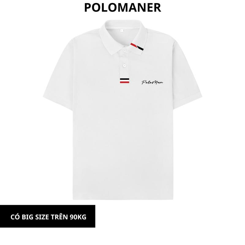 Áo Thun Polo Nam Nữ Poloman 14 Chất Liệu CVC Cá Sấu Cao Cấp Tay Ngắn Phong Cách Trẻ Trung Dể Mặc Đồ Có Bigsize 110Kg Nhiều Màu - Poloman 14