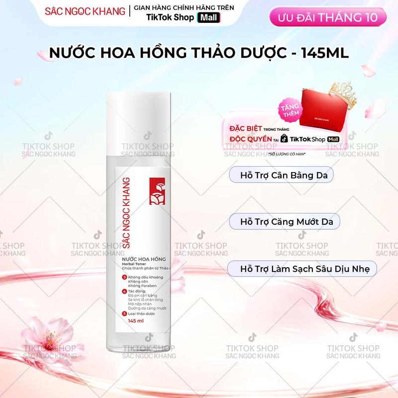 Nước Hoa Hồng Thảo Dược Sắc Ngọc Khang 145ML