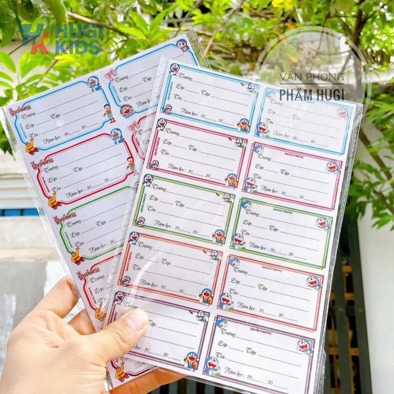 Combo 50 Nhãn Dán Học Sinh Lớn – Có Keo Dán, Dán Tập Vở Tiện Lợi