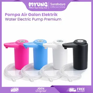 MYUNG Pompa Air Galon Elektrik Listrik Portable Water Electric Pump Premium Honxi / Pompa Galon Elektrik Hitam Kabel
