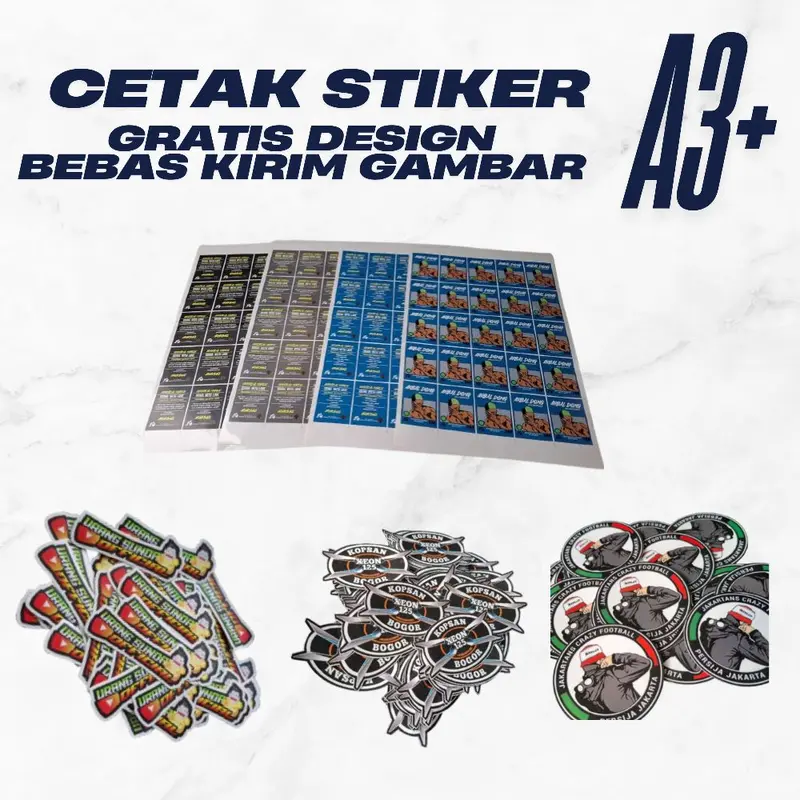 Cetak Stiker Bebas Kirim Gambar A3+ 3