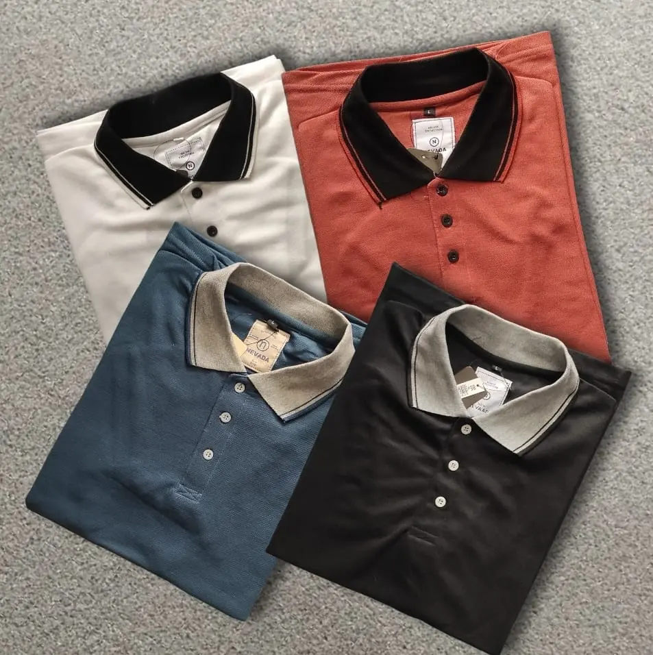 Paket 3pcs Kaos Polo Shirt Pria Kaos Kerah Lengan pendek Bahan Cotton Cuty Ukuran M L XL