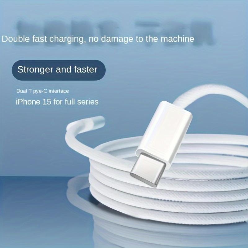 Cáp USB-C sang C Bện, chiều dài 3,3ft, Tương thích với iPhone 15, iPhone 15 Plus / 15 Pro / 15 Pro Max, iPad Pro 12,9 / 11 inch, iPad Air, Sạc nhanh Power Delivery 50-80W, Chất liệu Nylon, Hình tròn, Sạc USB, Đầu nối Type-C, 1 cái 4