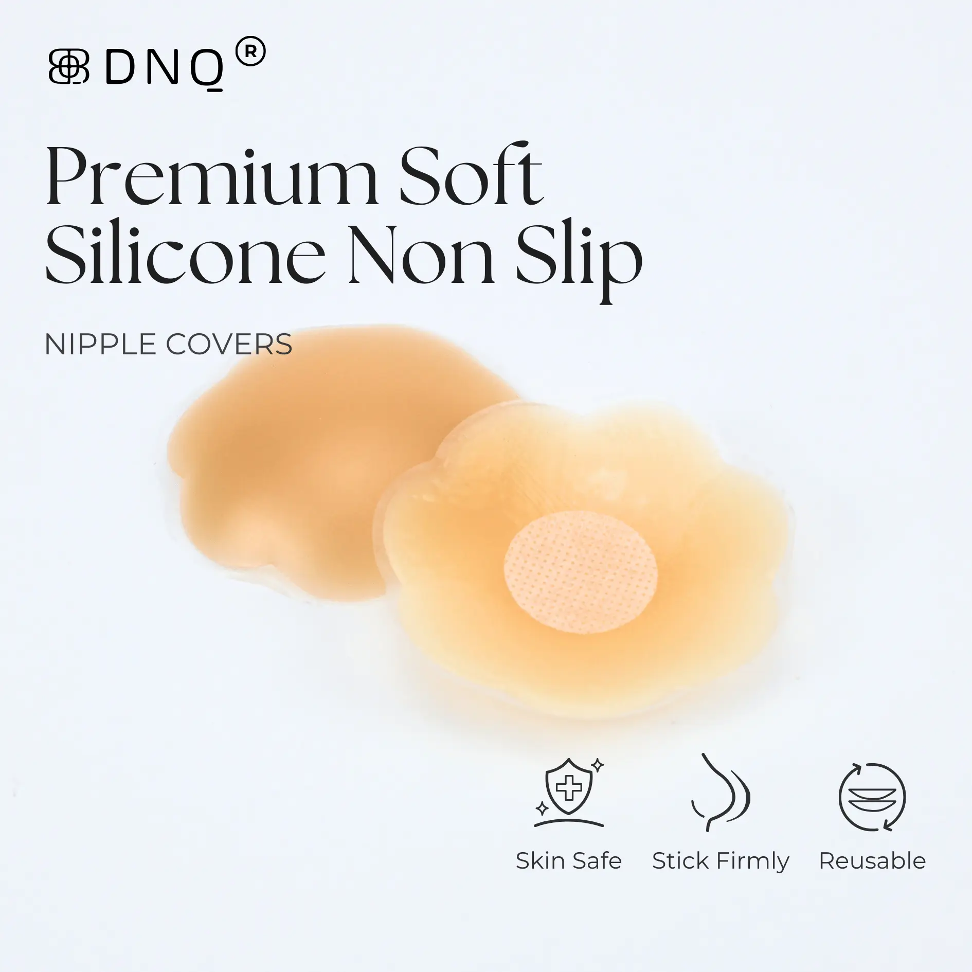 DNQ 4pcs Premium Silicone Adhesive Nipple Cover Nipple Sticker Nipple Patch Non Slip Sticky nipplecover adhesive br a reusable backless br a chest tape silicone bra reusable bra nipple tape nippletape Womenswear Accessory Stickers Cover Lingerie Lady