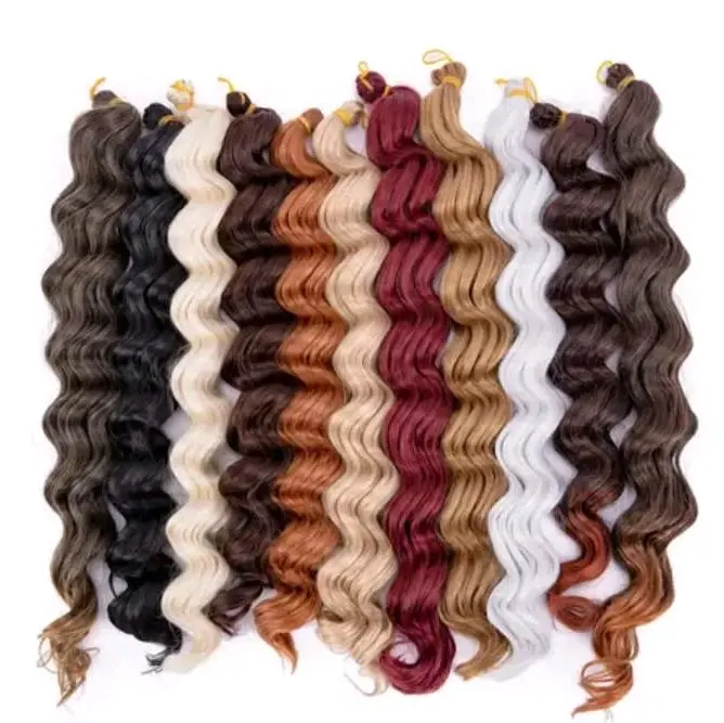 Hair Extension Water Wave Rambut Sambung Keriting Rambut Sulam Rambut Anyam Rambut Sambung Curly Hair Extension Waterwave Various Hair Accessories Black 3