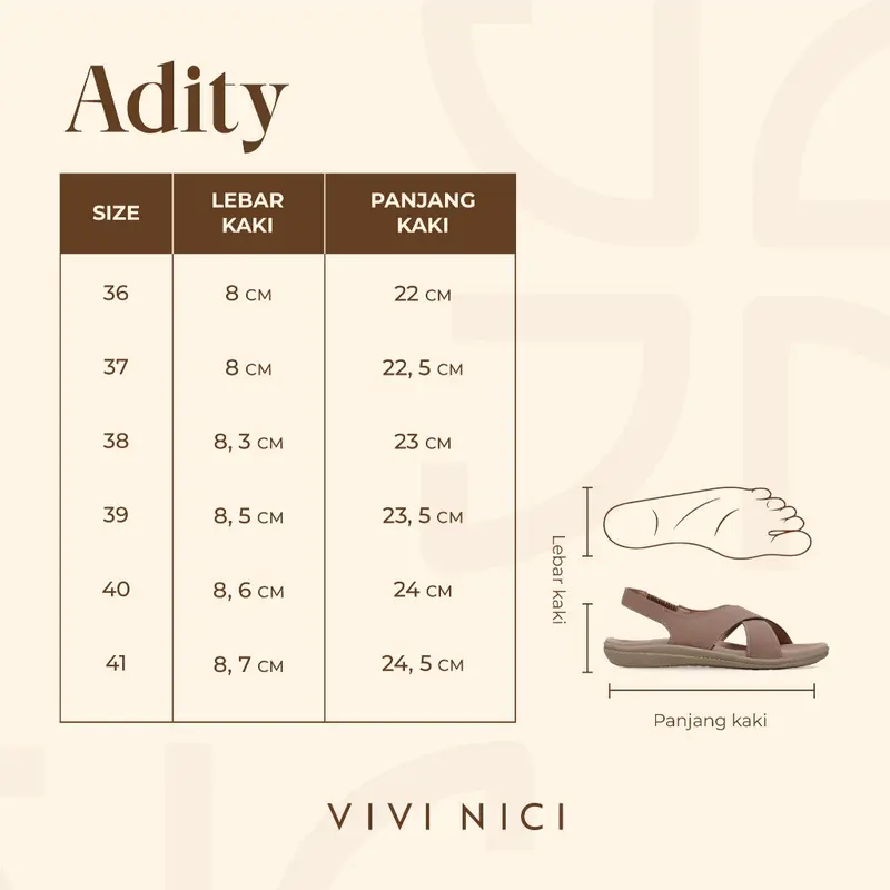 VIVI NICI - Adity Sandal Wanita Teplek 7