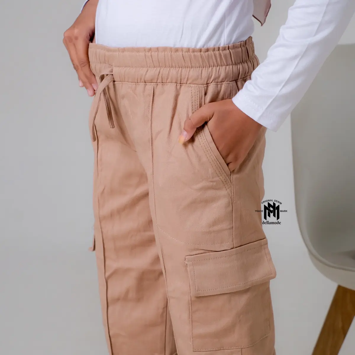 Celana kulot cargo ukuran anak tanggung usia 9-12 Tahun bahan coton combad strecht melar anti begah Fashion