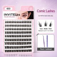 Gambar Bundling Bulu Mata Cluster Pinset Anti Lengket Dan Lem Eyelash Extension Cluster 3D Single Isi 9 Baris Natural Dan Lentik - 033, Hanya Bulu Mata dari Mysterygirl.id Kota Administrasi Jakarta Timur 1 Tokopedia